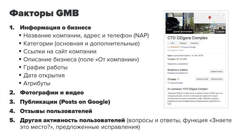 Как оптимизировать профиль Google My Business для максимальной видимости в поисковых запросах